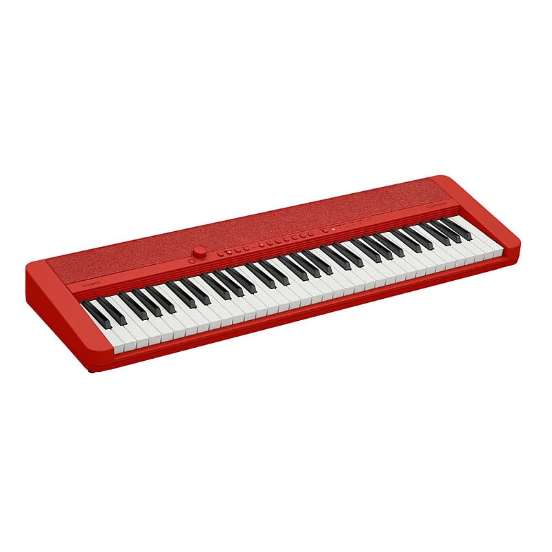 цена Casio CT-S1 61-клавишная портативная клавиатура со встроенными динамиками, красная CT-S1RD