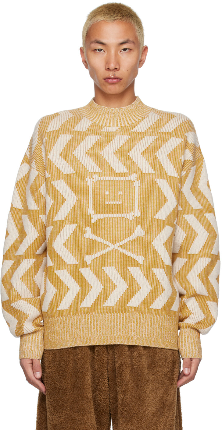 

Желтый свитер с круглым вырезом Acne Studios