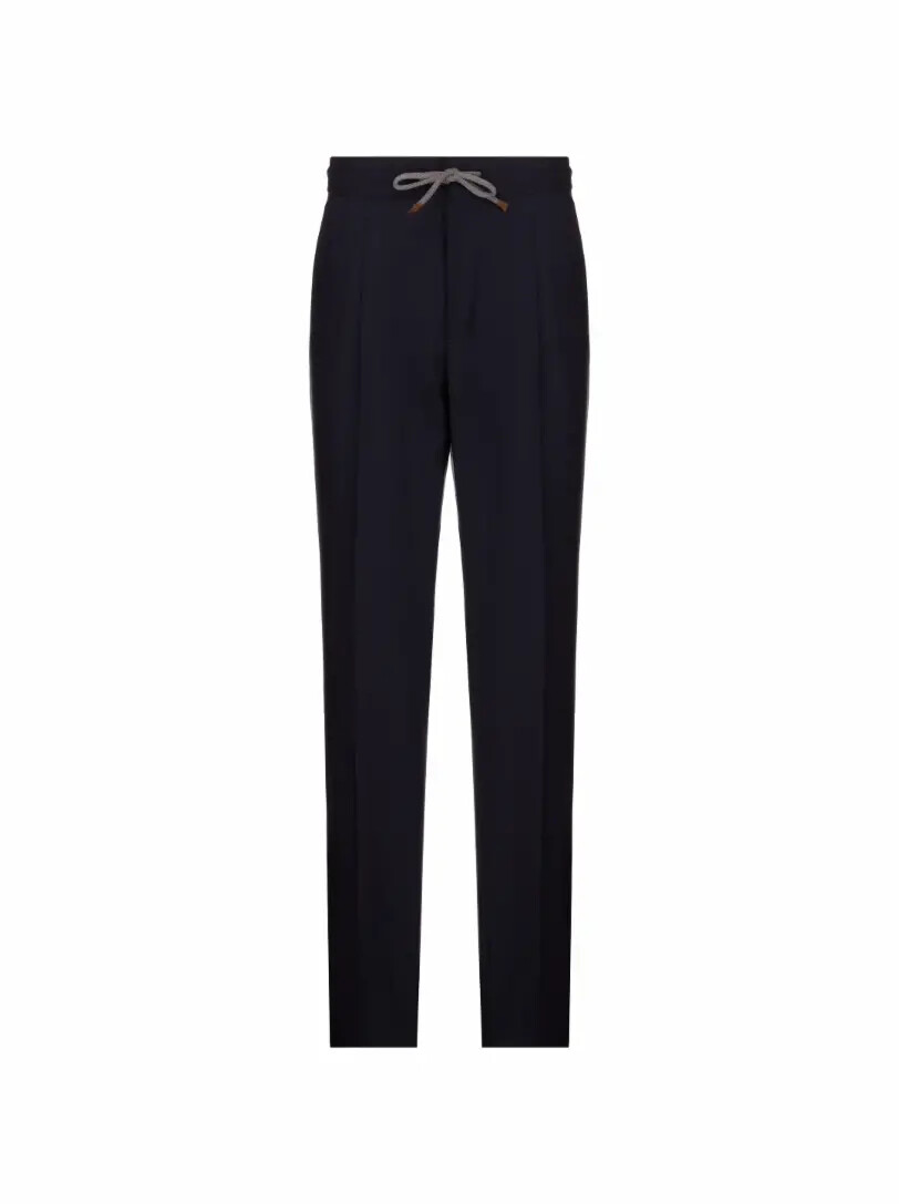 

Прямые брюки с кулиской Brunello Cucinelli