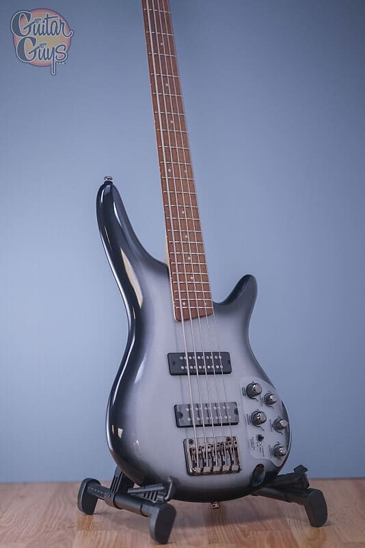 

Ibanez SR305E Солнечные лучи металлического серебристого цвета