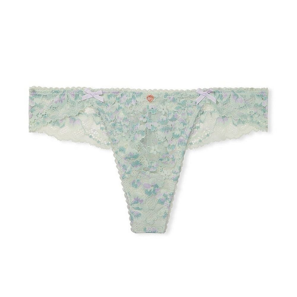 

Стринги Victoria's Secret Body By Victoria Lace Wrap, светло-бирюзовый