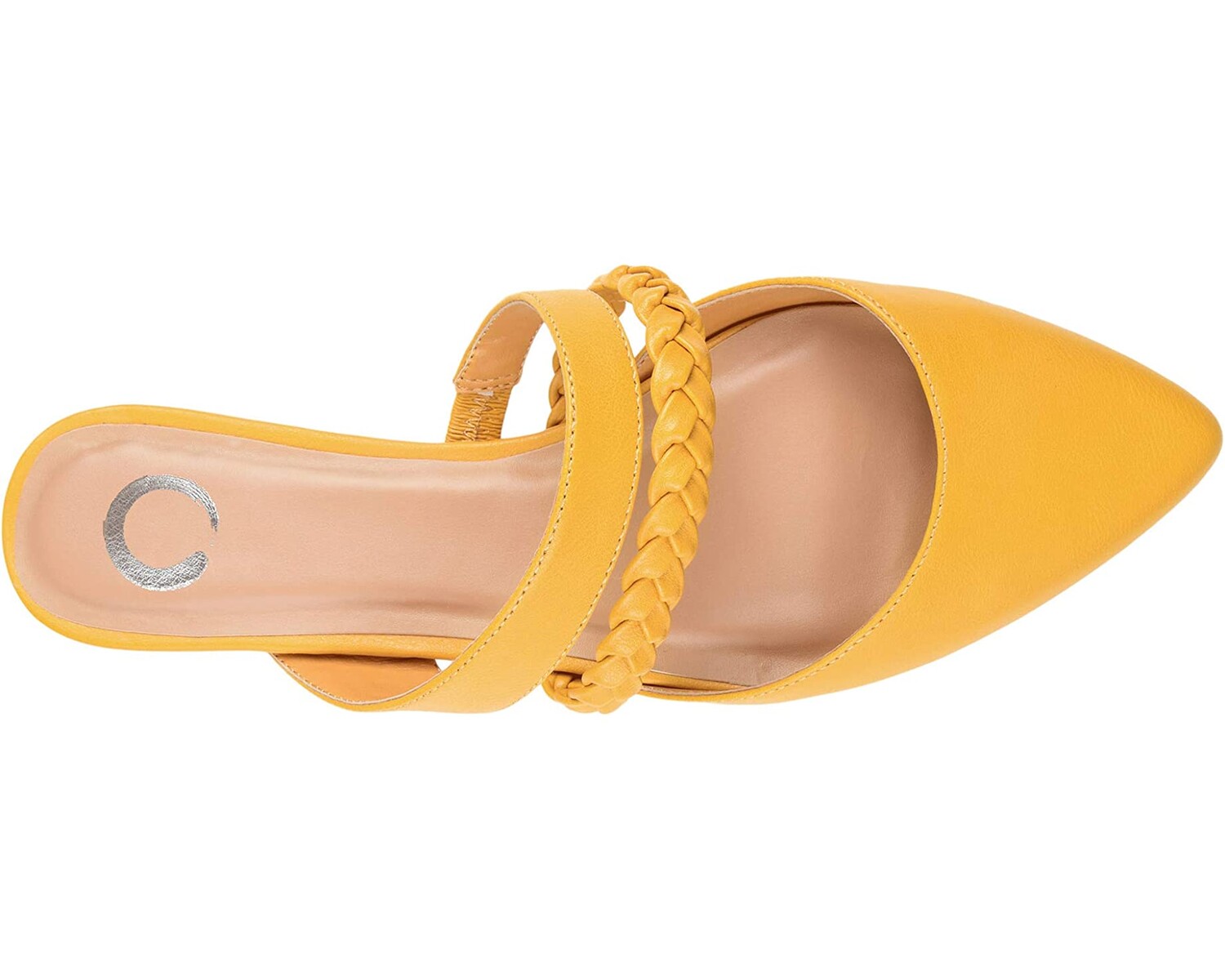 

Туфли на плоской подошве Comfort Foam Olivea Mule Journee Collection, горчица