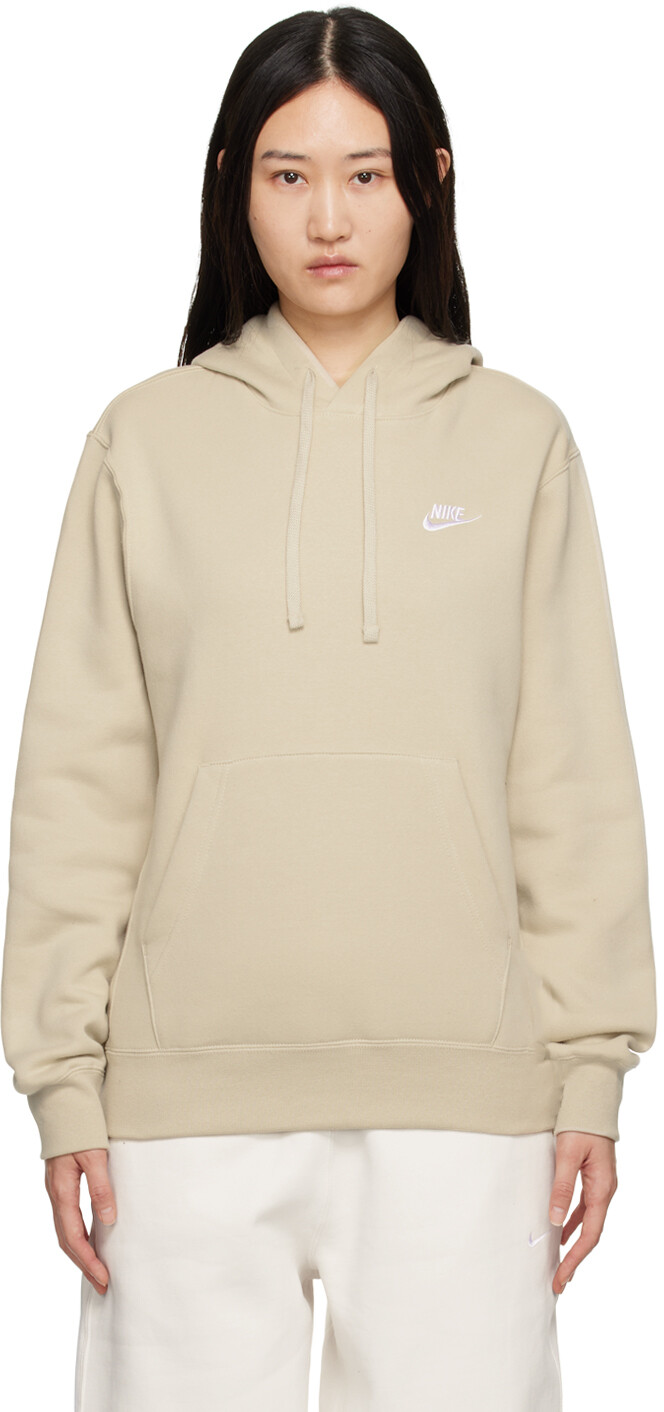 

Худи с вышивкой Nike Embroidered, бежевый