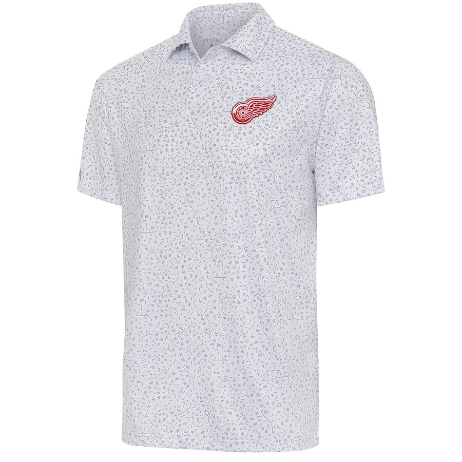 

Поло с коротким рукавом Antigua Detroit Red Wings, белый