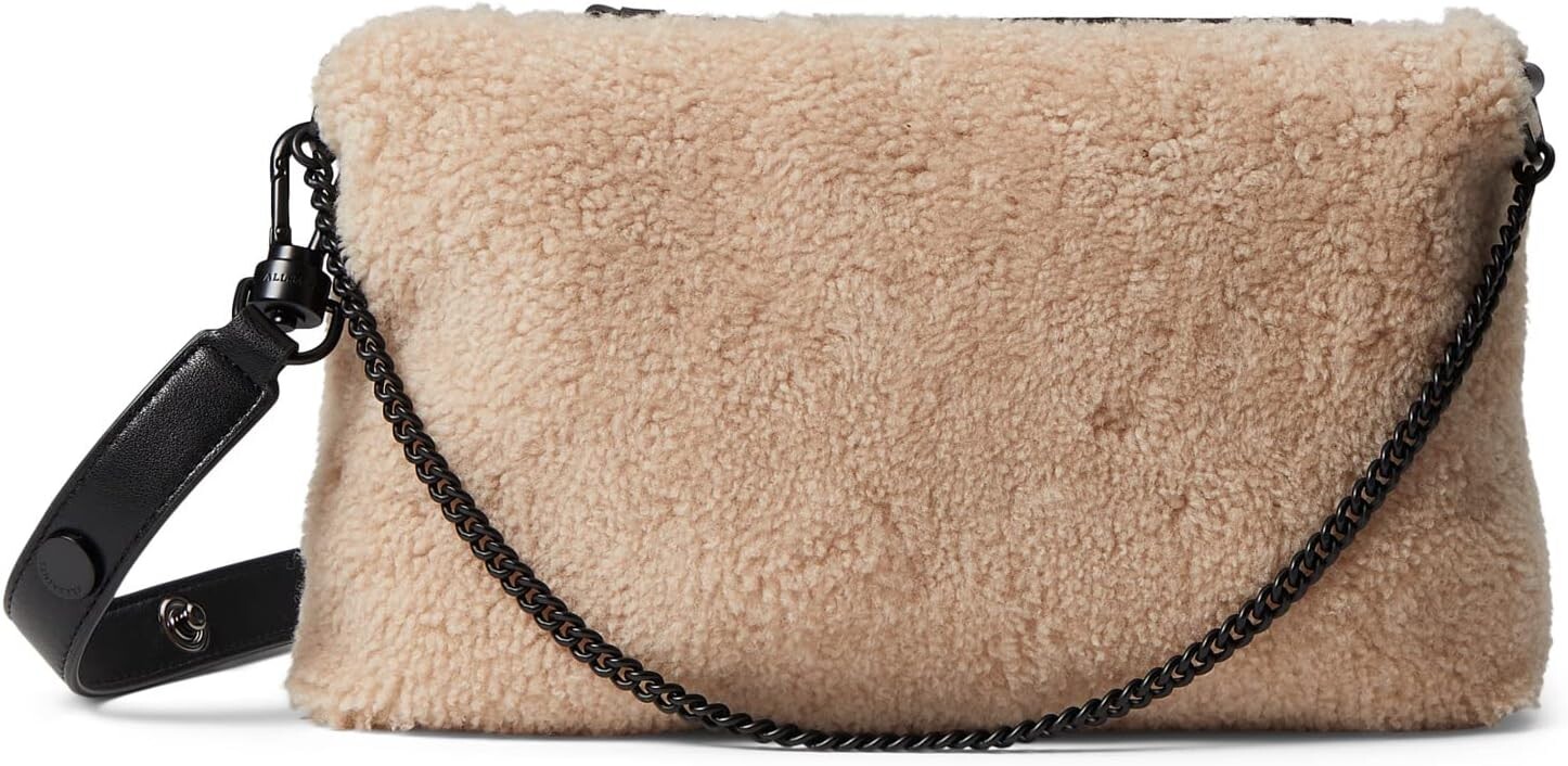 

Кроссбоди Eve Shearling AllSaints, цвет Alabaster Pink