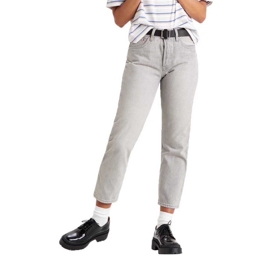 Джинсы Levi´s 501 Crop, серый черные джинсы 501 93 талия levi s