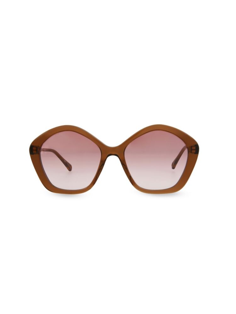 

Большие солнцезащитные очки 57MM Chloé, коричневый