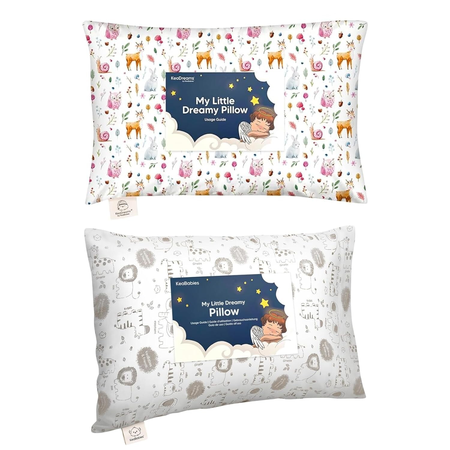 

Kea Подушка для малышей с наволочкой - 13x18 My Little Dreamy Pillow, подушки для сна для малышей из органического хлопка, детские подушки, дорожные подушки, мини-подушка, детская подушка, подушка для детской кроватки KeaBabies