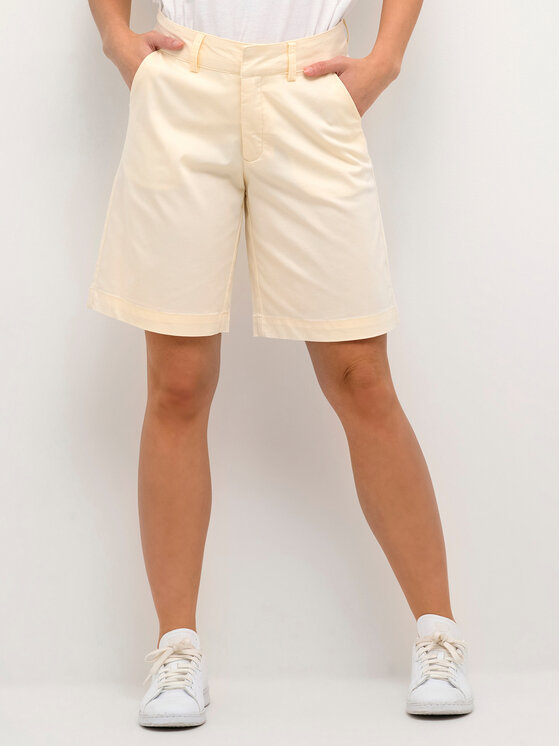 Тканевые шорты стандартного кроя Kaffe, белый тканевые шорты стандартного кроя fracomina белый