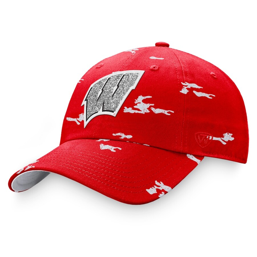 

Бейсболка Top of the World Wisconsin Badgers, красный