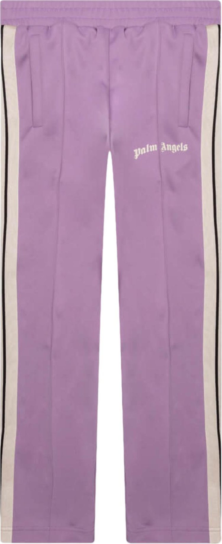 Брюки Palm Angels Classic Track Pants 'Lilac/Off White', фиолетовый - фото