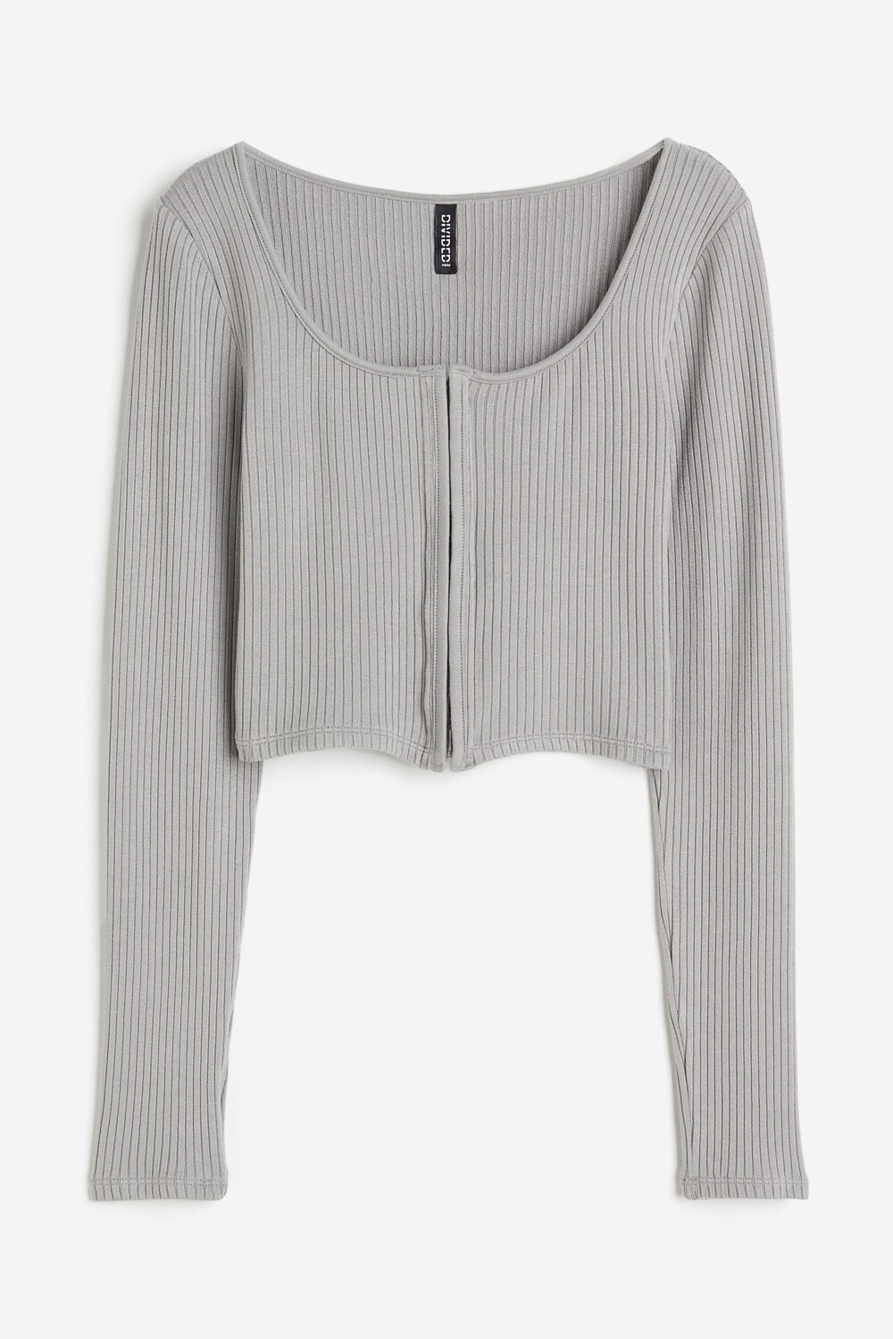 

Лонгслив H&M Short, серый