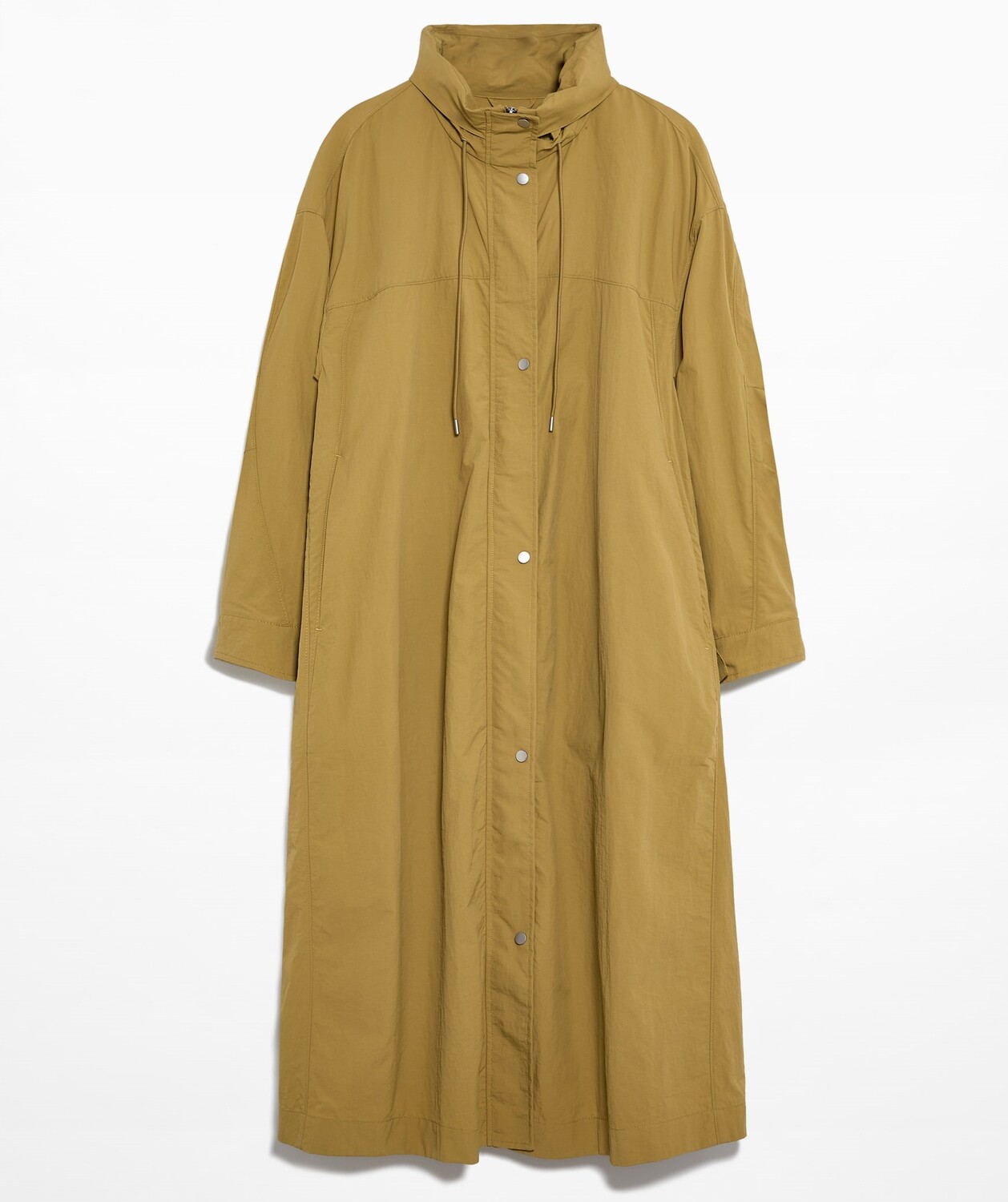 Парка Oysho Long Oversize Water-repellent, темно-желтый парка oysho long oversize water repellent черный