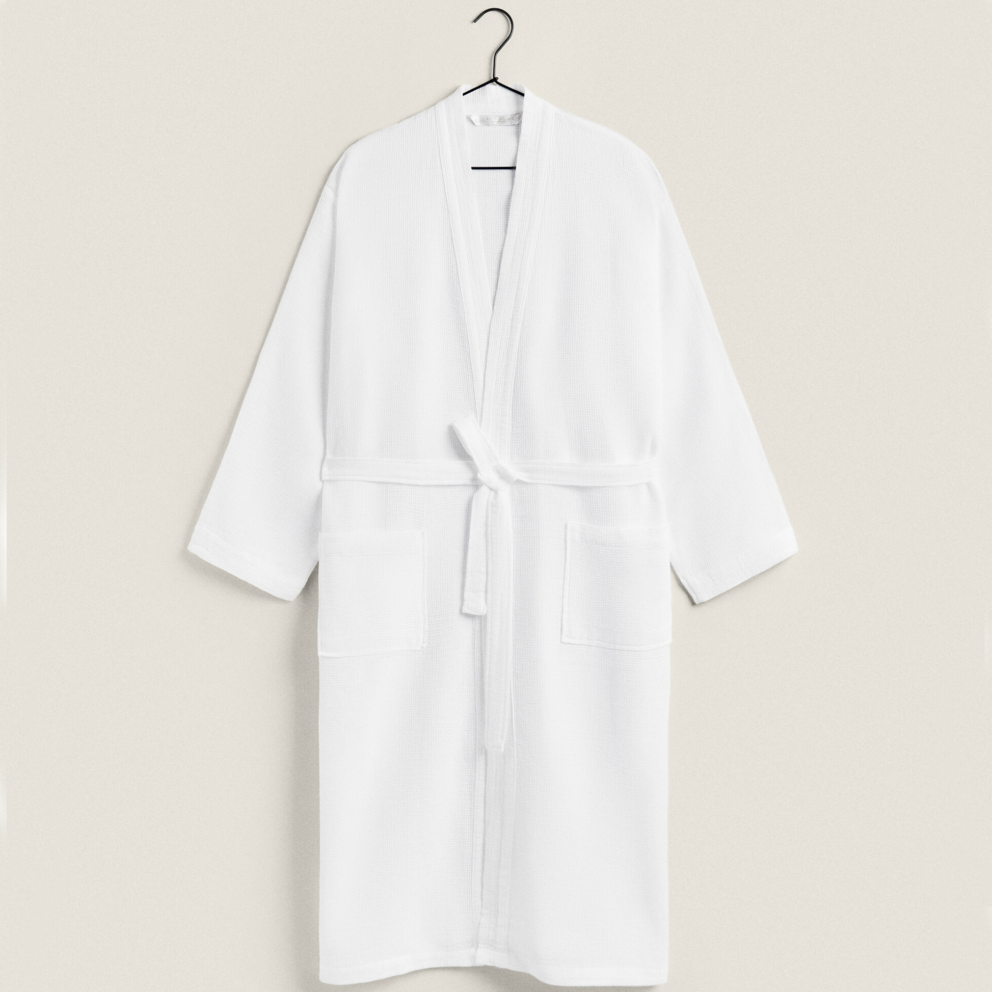 Банный халат Zara Home Mini Waffle-knit, белый юбка zara knit mini черный