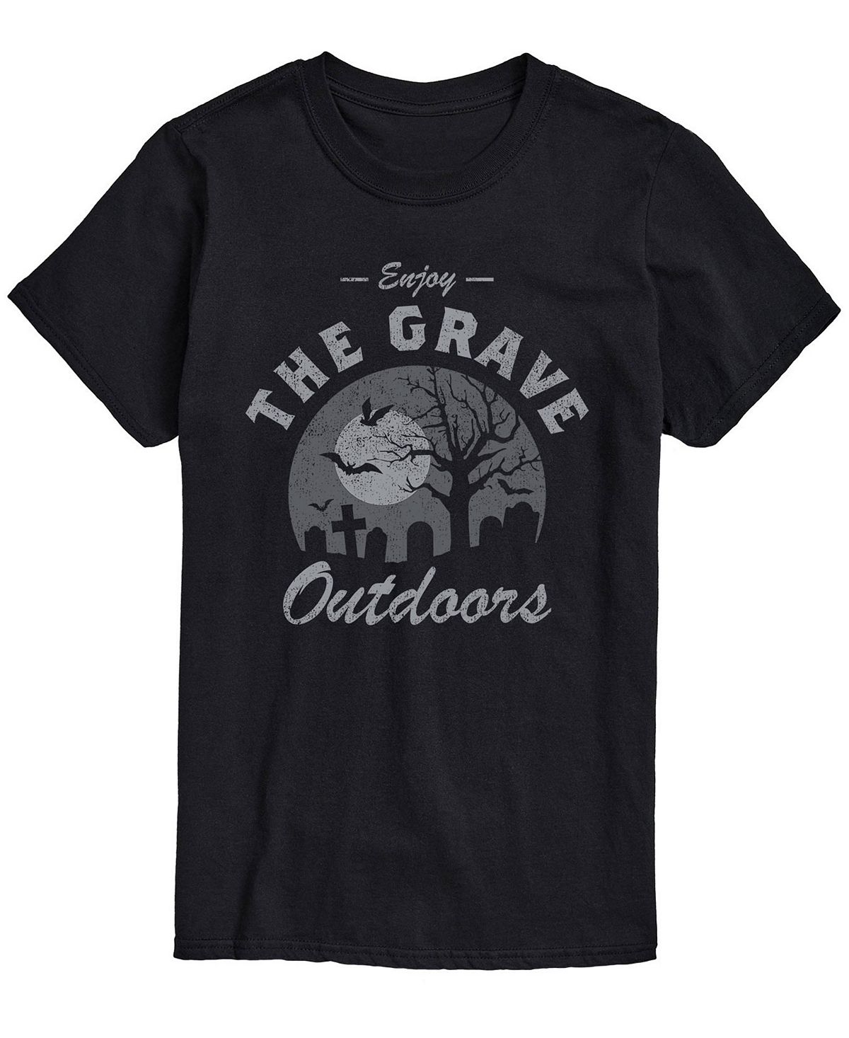 цена Мужская футболка классического кроя grave outdoors AIRWAVES, черный