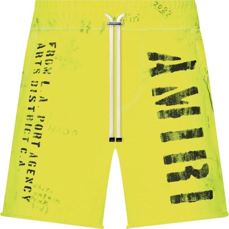 

Спортивные шорты Amiri Army Stencil Sweatshort 'Lime', зеленый
