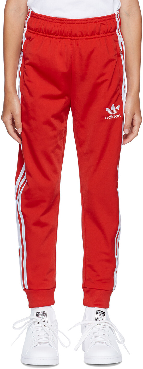 

Детские красные спортивные штаны SST adidas Kids