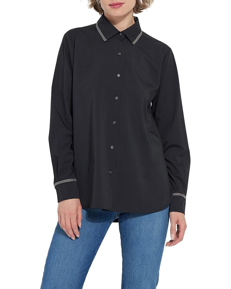 

Рубашка Lysse Stasia Micro Beaded Shirt, черный