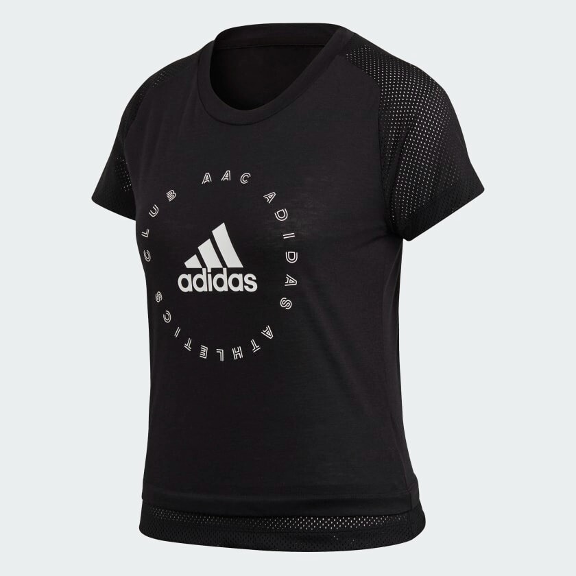 

Футболка Adidas Sportswear Slim Graphic, черный/белый