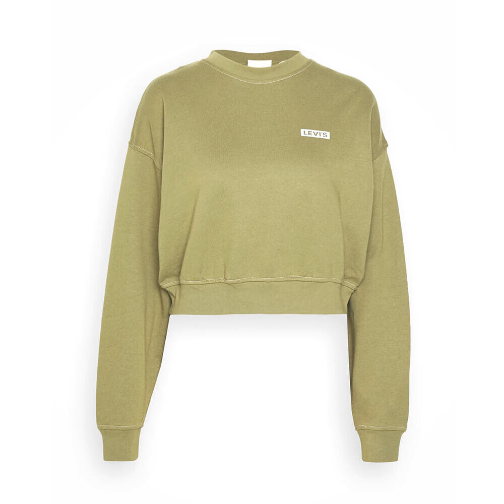 

Свитшот Levi's GRAPHIC LAUNDRY CREW, оливковый