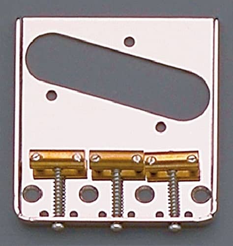 Стальной бридж Vintage Style 3 Saddle Steel для Fender Tele - НИКЕЛЬ Allparts TB-5120-001