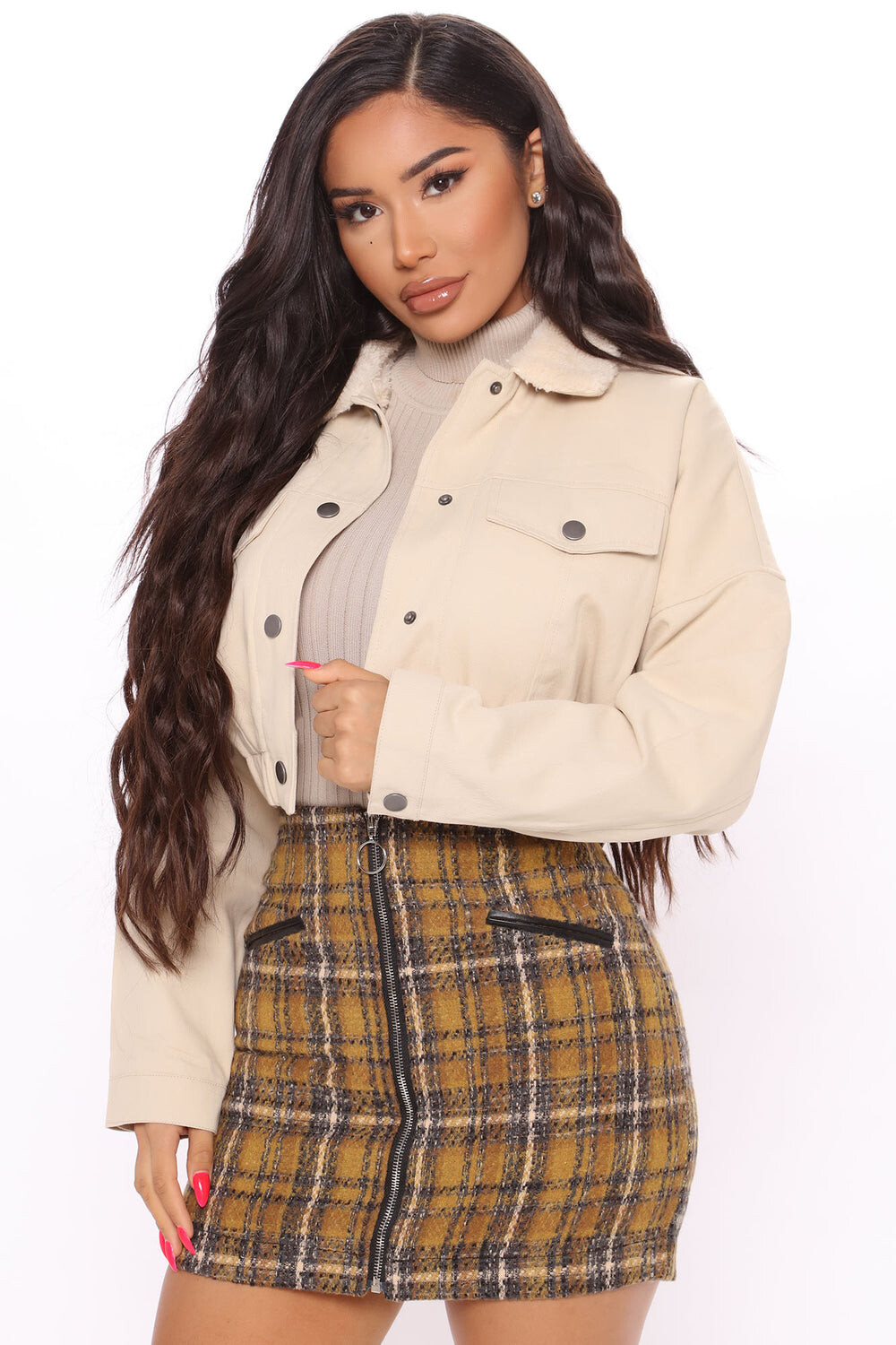 

Куртка Fashion Nova FL21A679, бежевый