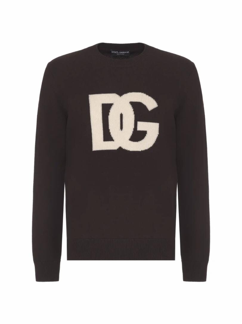 

Кашемировый джемпер с логотипом Dolce&Gabbana