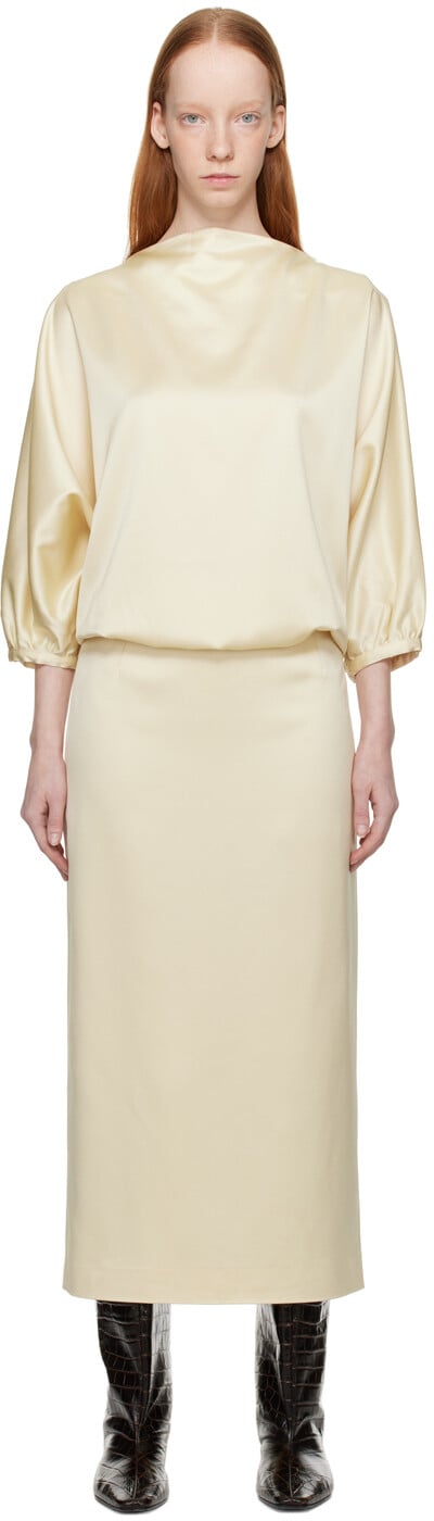 

Платье миди с драпировкой Off-White Totême