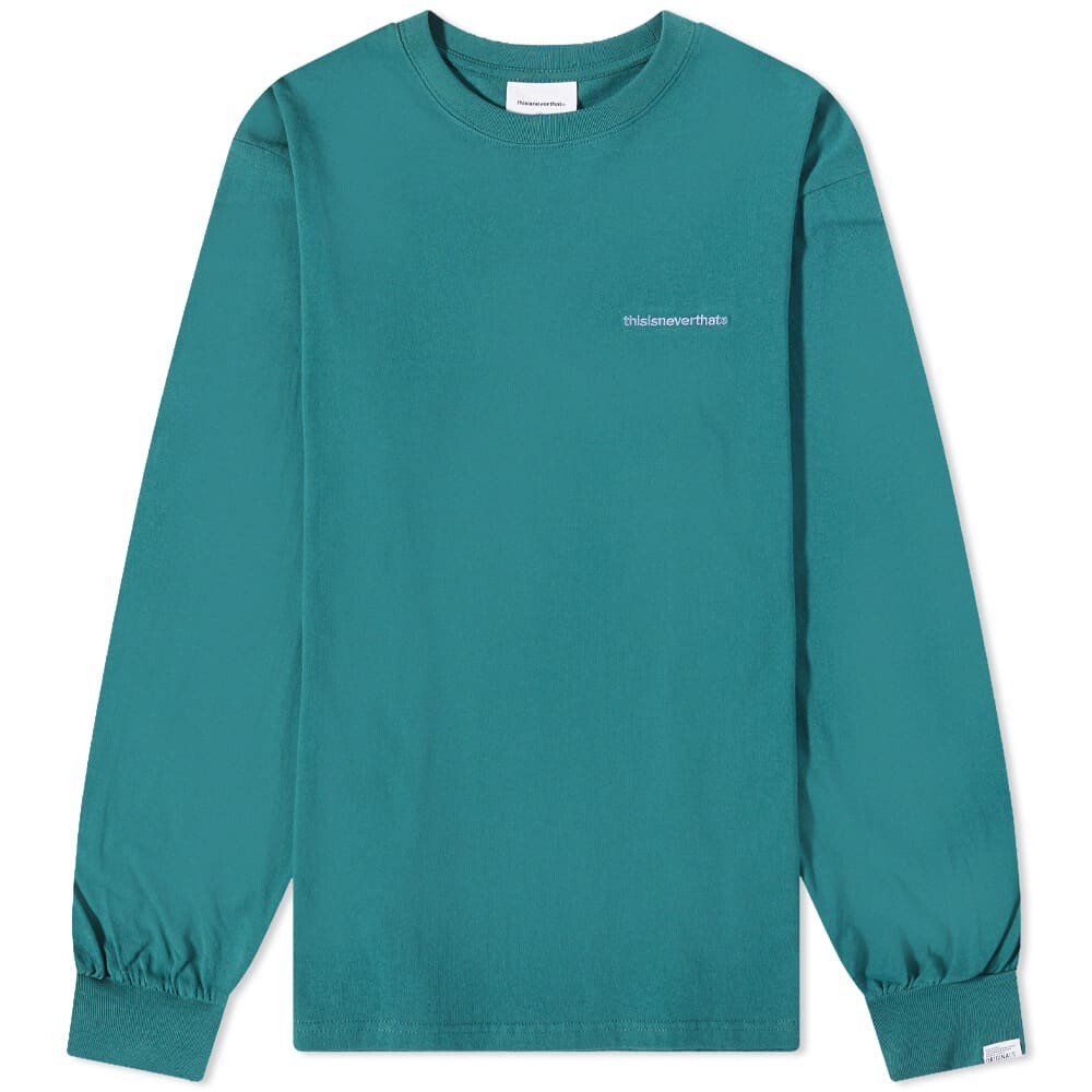 

Футболка thisisneverthat Long Sleeve Small Logo Tee, Синий