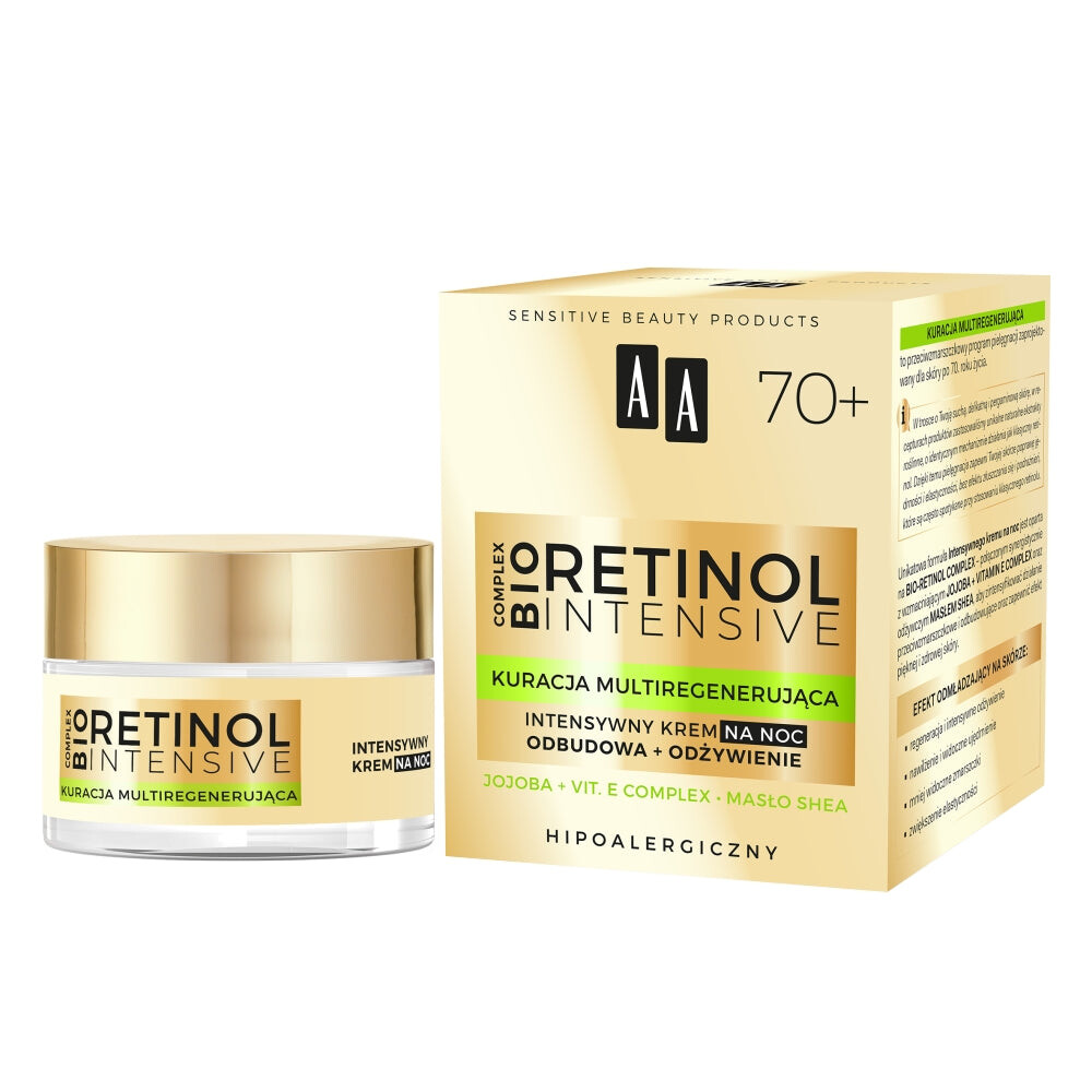 

AA Retinol Intensive 70+ интенсивный ночной крем восстанавливающий+питательный 50мл