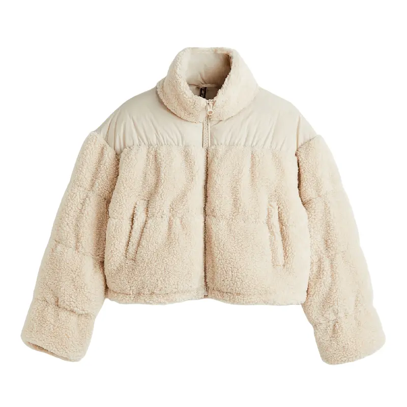 

Куртка H&M Teddy Lining, бежевый