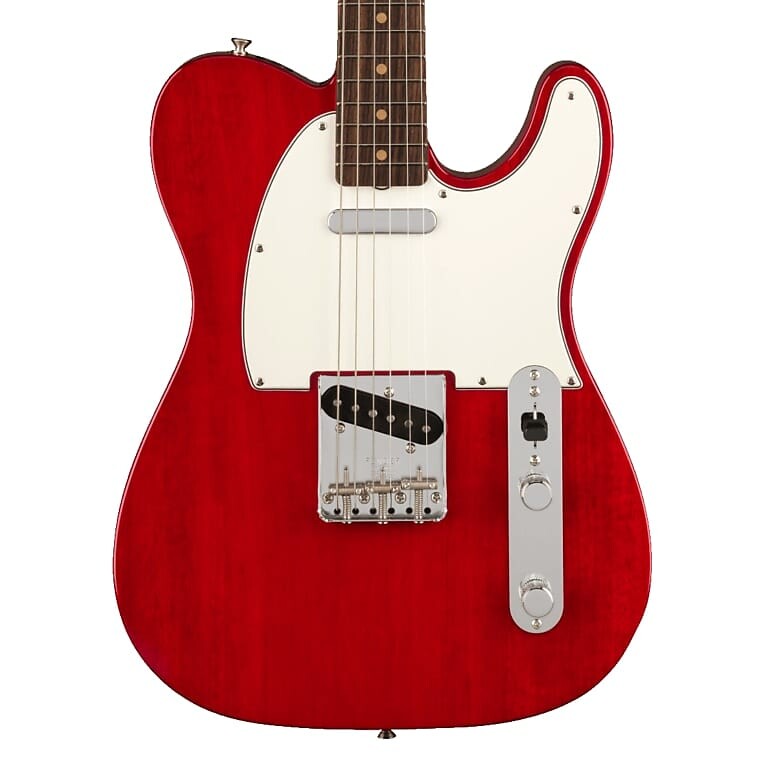 

Fender American Vintage II 1963 Telecaster Палисандр Накладка на гриф малиновый красный прозрачный электрогитара с футляром Fender American II Telecaster