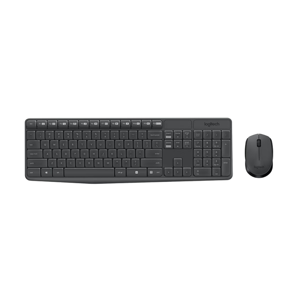 Комплект периферии Logitech MK235 (клавиатура + мышь), черный клавиатура мышь logitech mk235 wireless