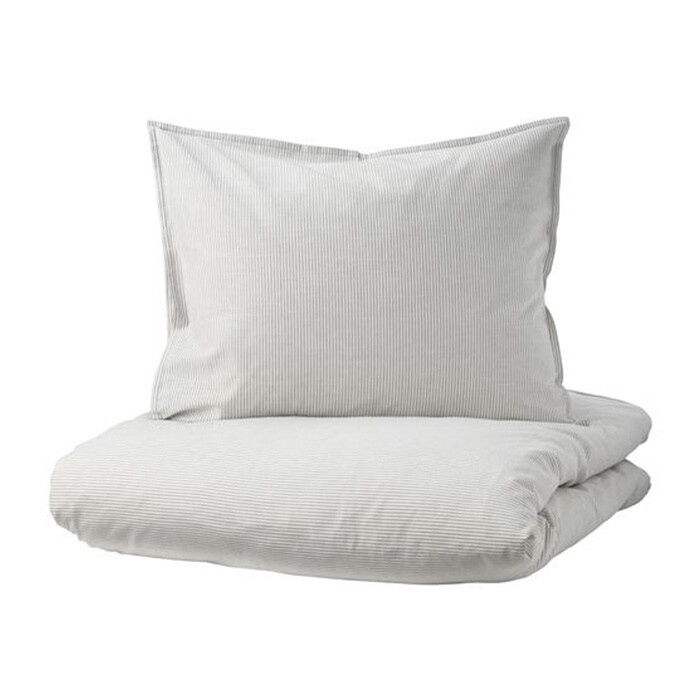 

Комплект постельного белья Ikea Bergpalm, серый