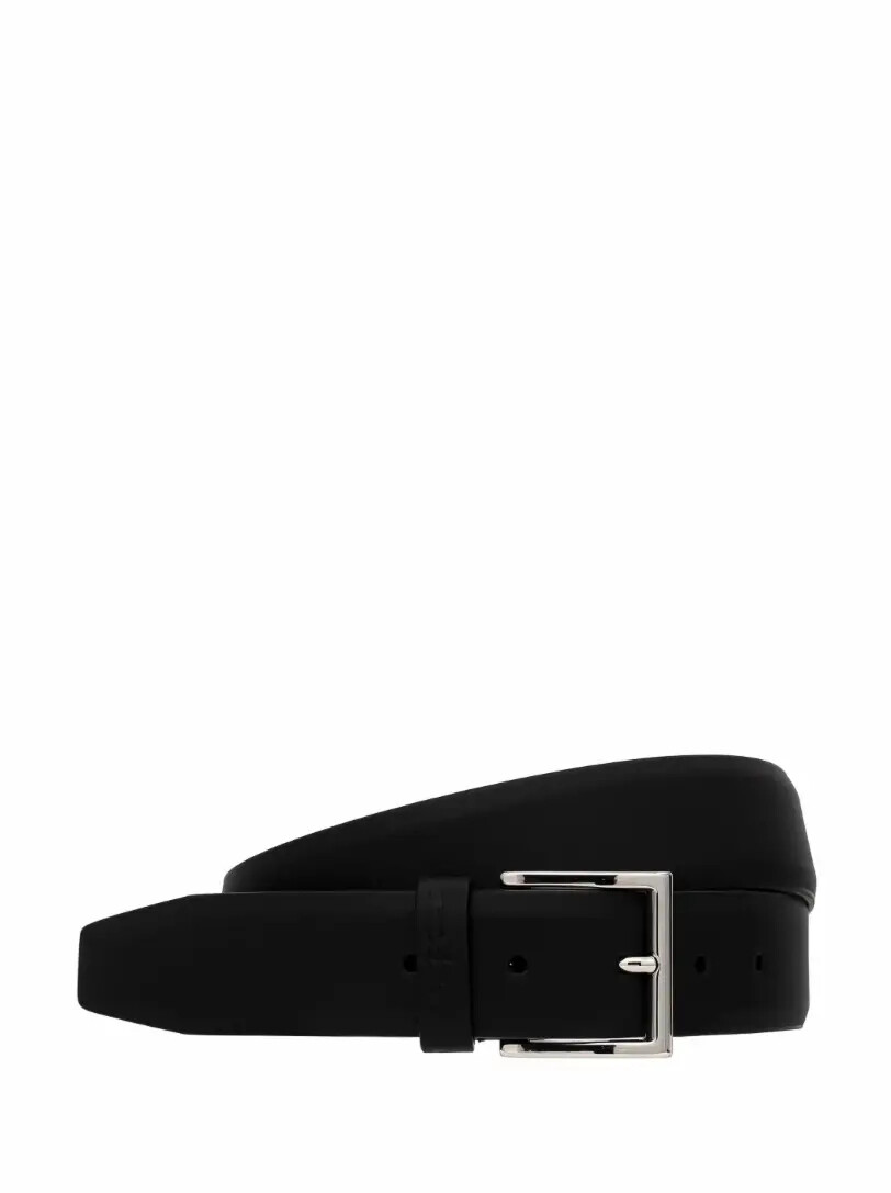 

Кожаный ремень с логотипом Kiton