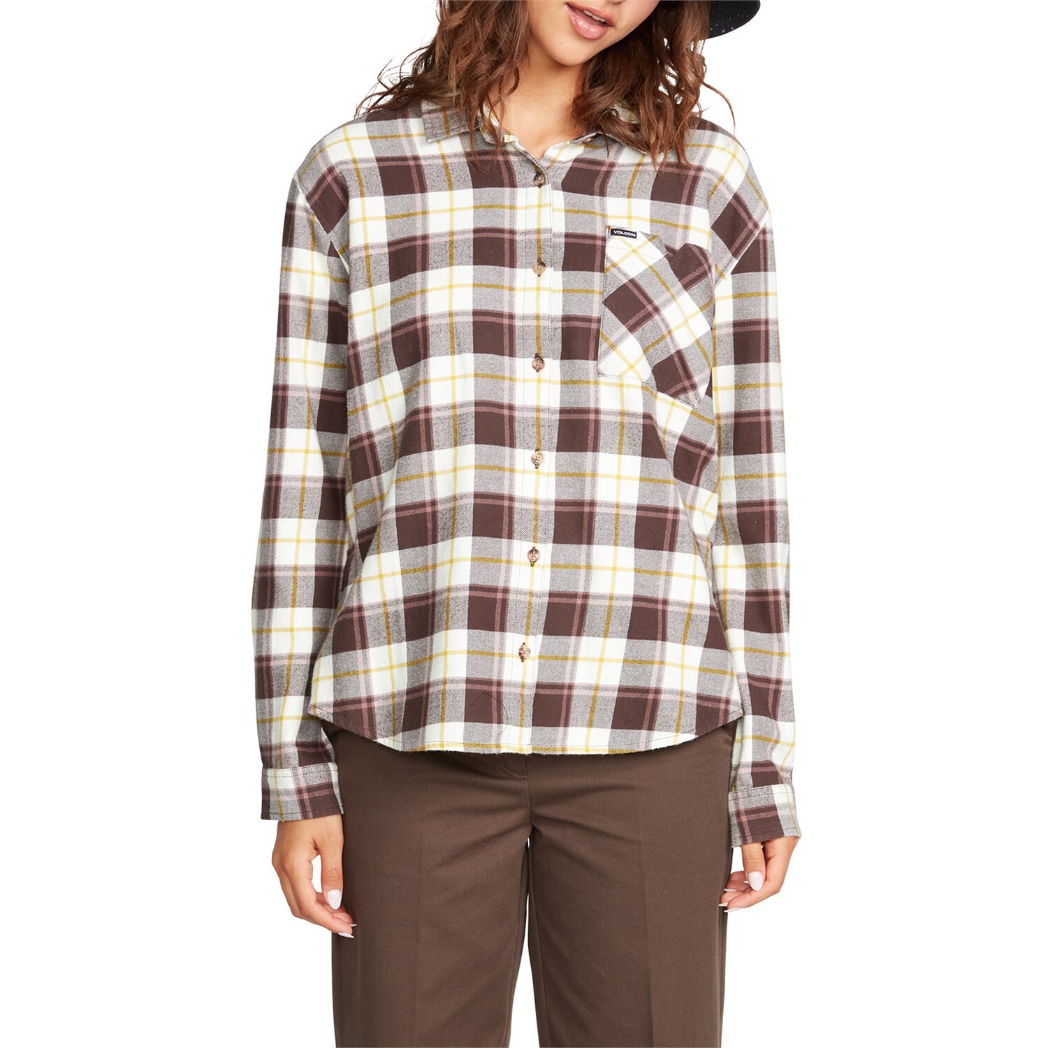 

Volcom Plaid To Meet U Flannel - женские, espresso