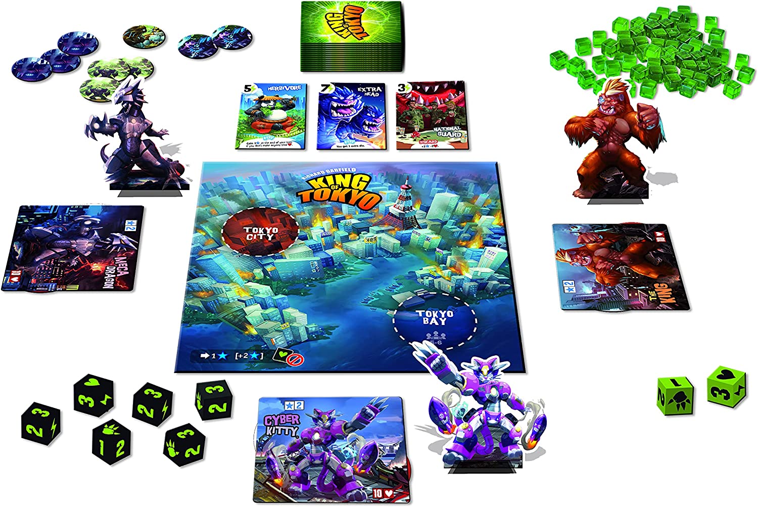 Настольная игра Iello New Edition: King of Tokyo – купить из-за границы  через сервис «CDEK.Shopping»