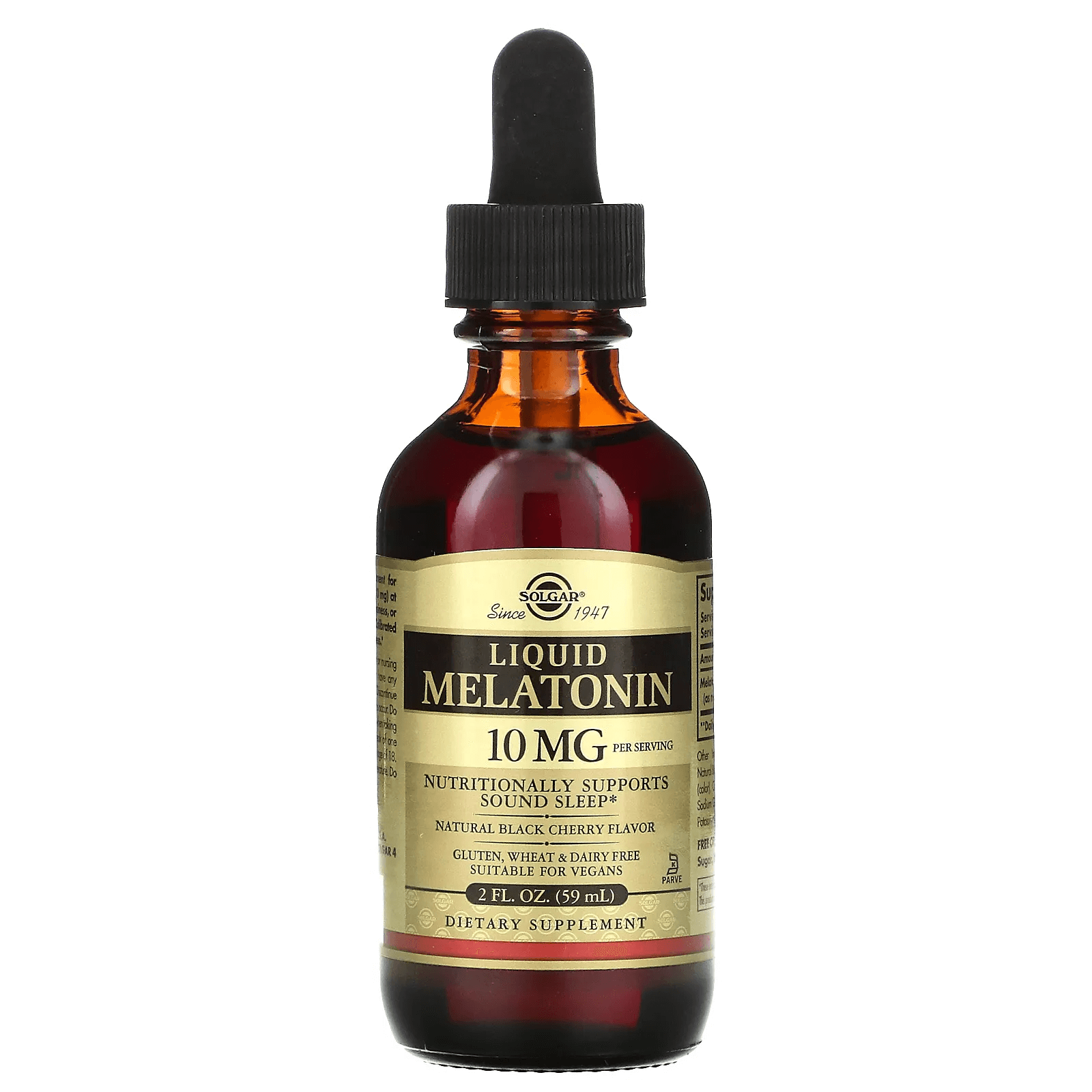 Жидкий мелатонин, натуральный ароматизатор со вкусом черешни, Solgar