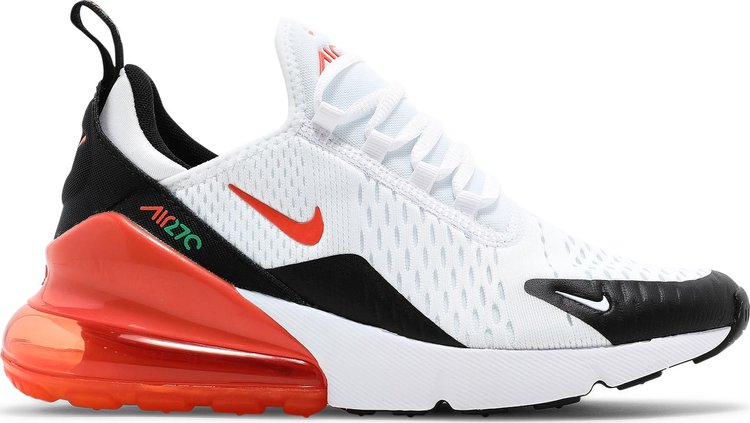 Кроссовки Nike Air Max 270 GS 'White Turf Orange', белый - фото