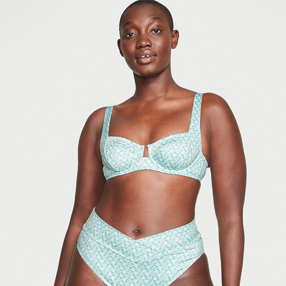 

Верх от купальника Victoria's Secret Mix-and-Match Full Coverage Bikini, зелёный