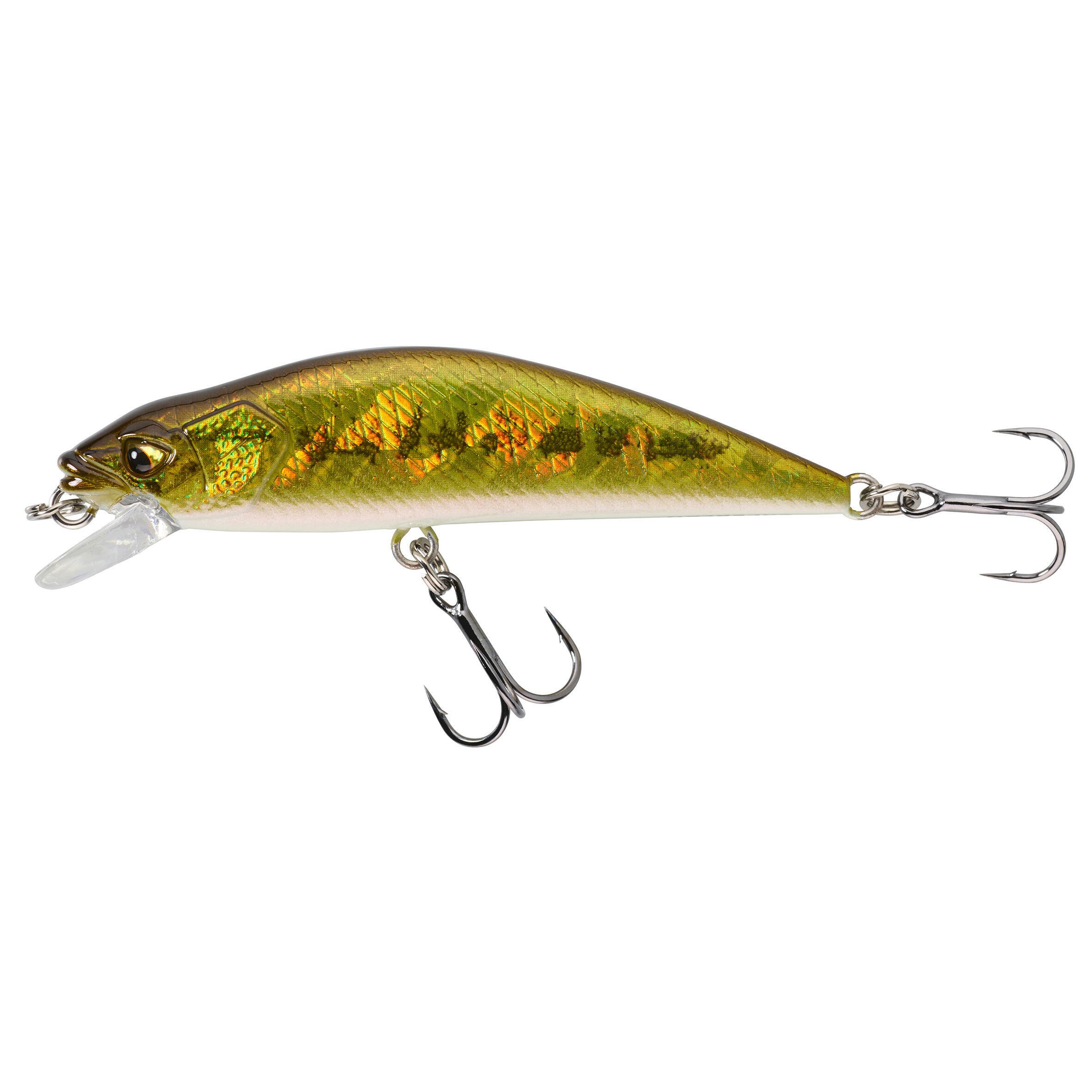 Воблер Trout Minnow WXM MNWFS 65 US Black Bass CAPERLAN, неоново-желтый/ореховый - фото