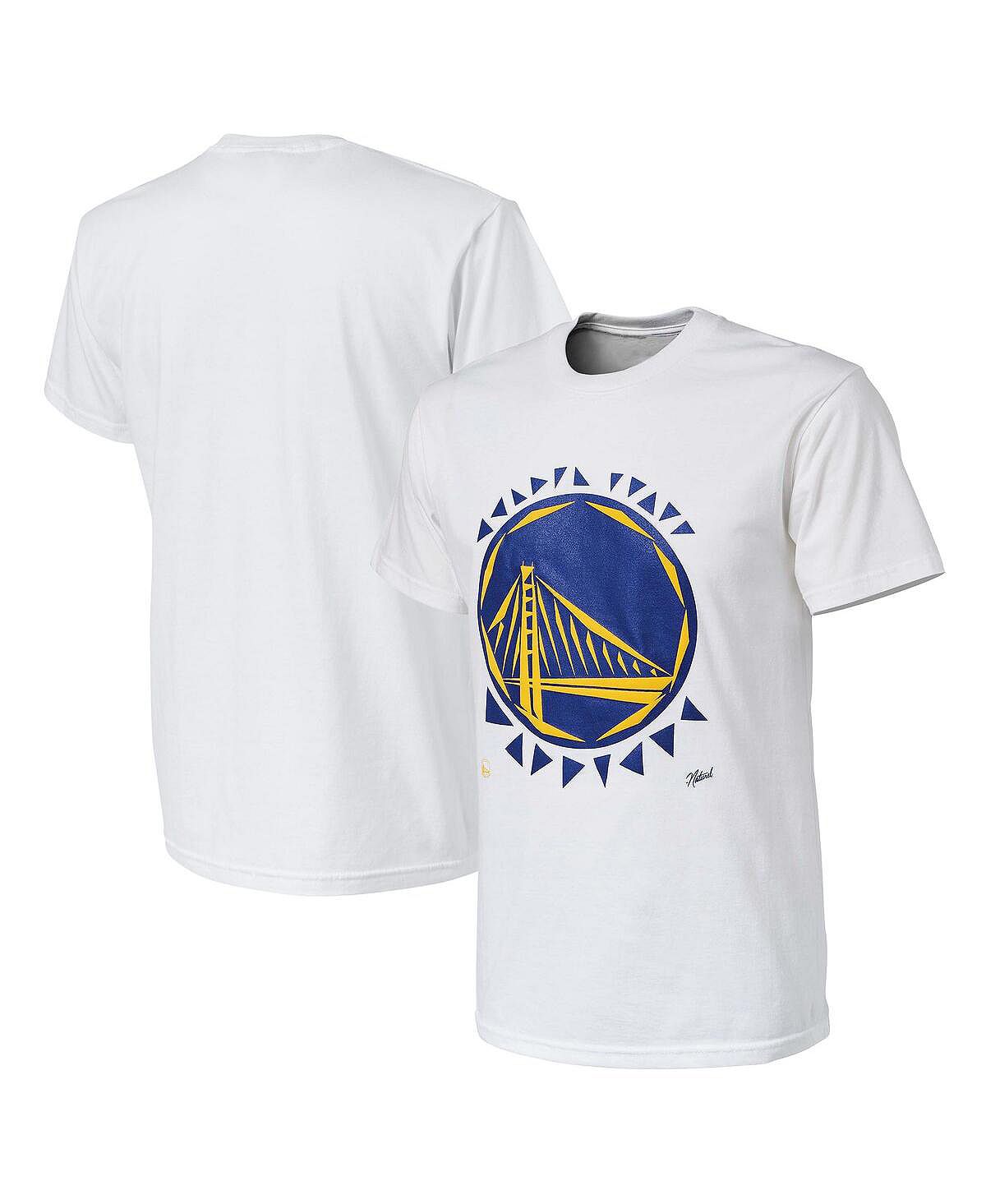 Мужская футболка nba x naturel white golden state warriors no caller id NBA Exclusive Collection, белый