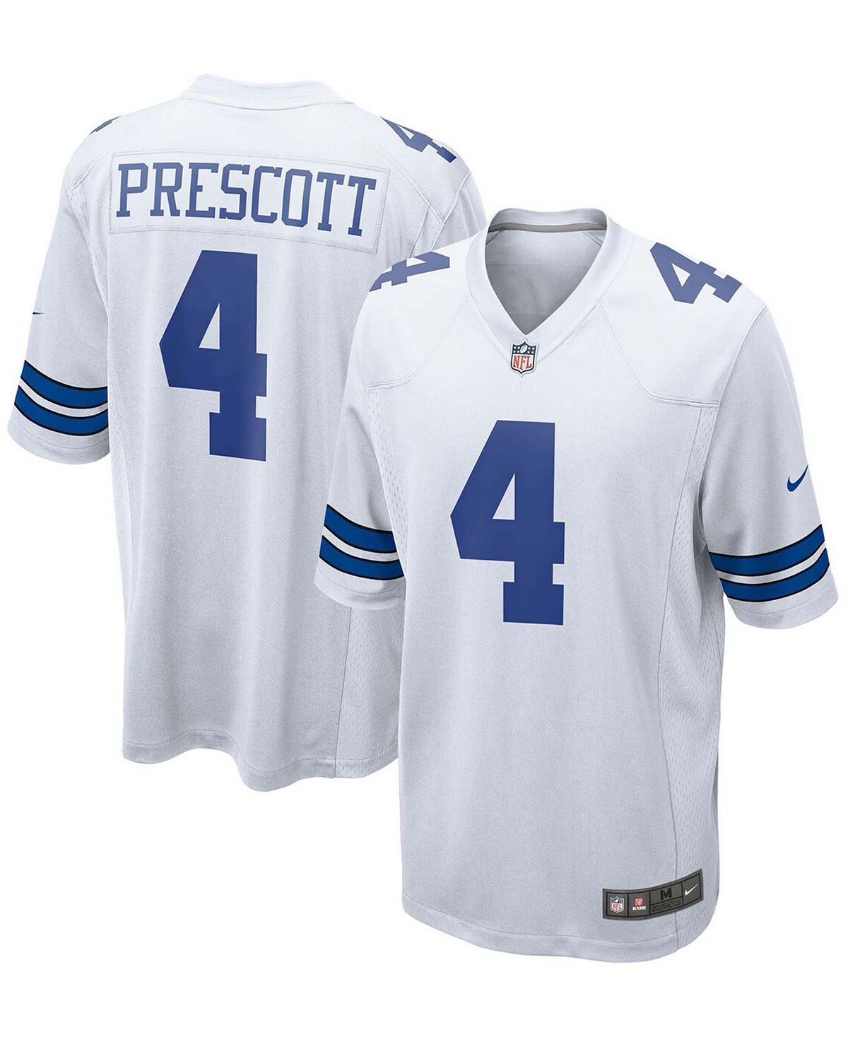 Мужская футболка dak prescott white dallas cowboys game team Nike, белый new men s 2021 cowboy fans jersey ezekiel elliott ceedee lamb amari cooper dak prescott smith american football dallas t shirts