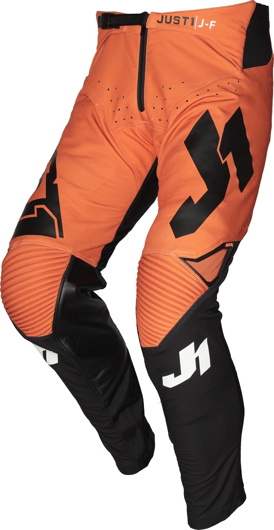 Брюки Just1 J-Flex для молодежи Мотокросс, черно-оранжевые
