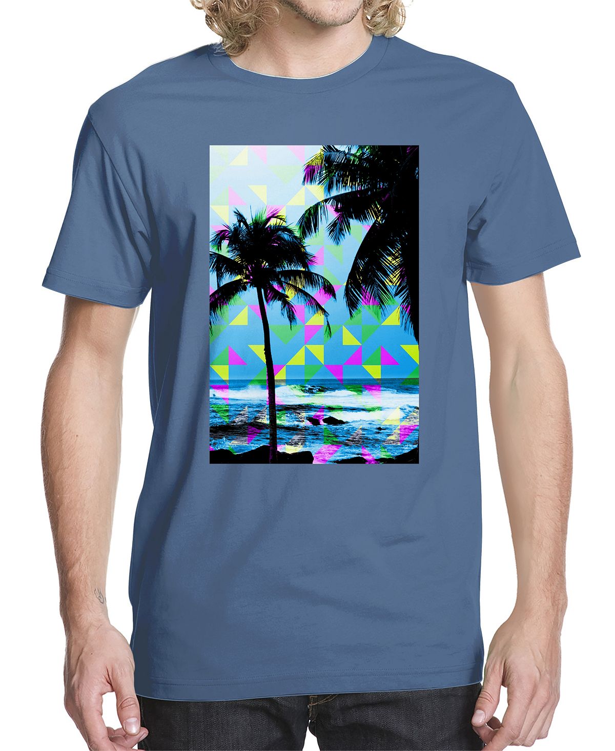 Мужская футболка с рисунком triangle tropic Beachwood, мульти