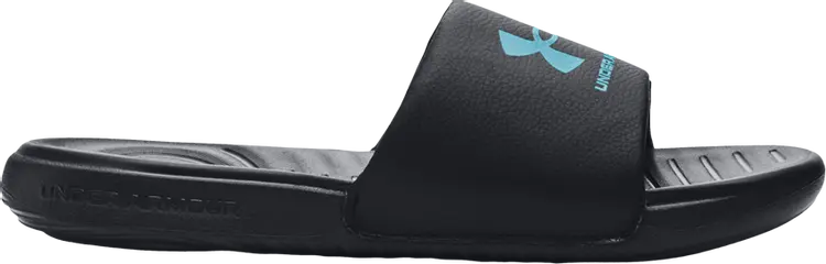 

Сандалии Under Armour Ansa Fixed Slide GS Black Blue Surf, черный