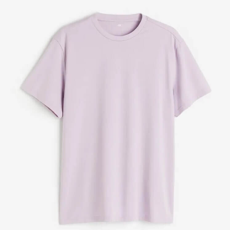 

Футболка H&M Regular Fit Crew-neck, сиреневый, Фиолетовый