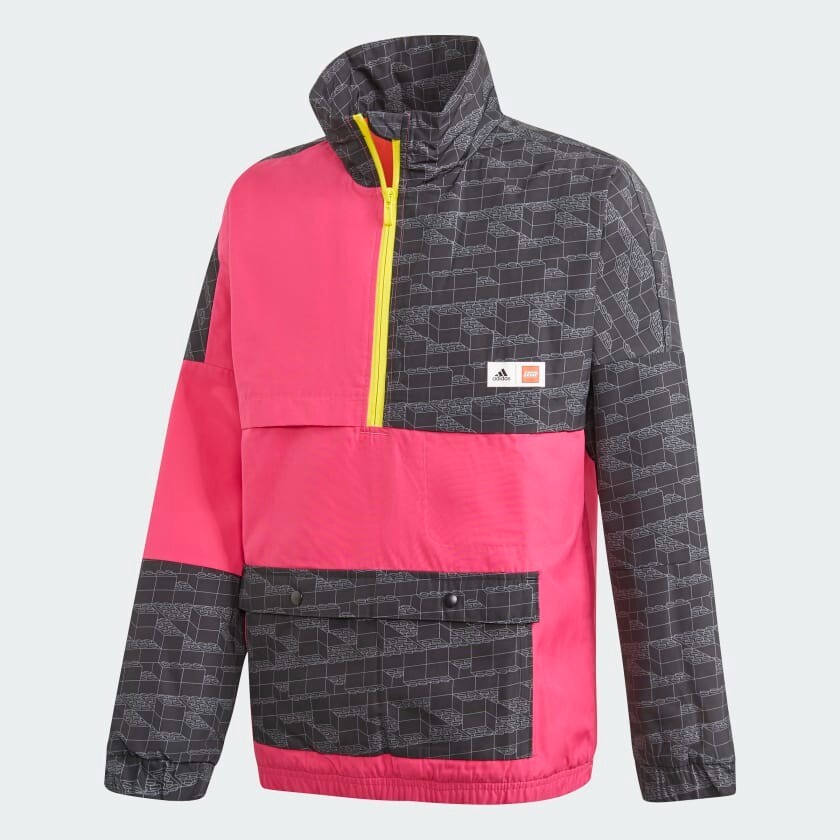 

Куртка Adidas Training х Classic Lego Bricks Half-zip Warm, розовый/мультиколор
