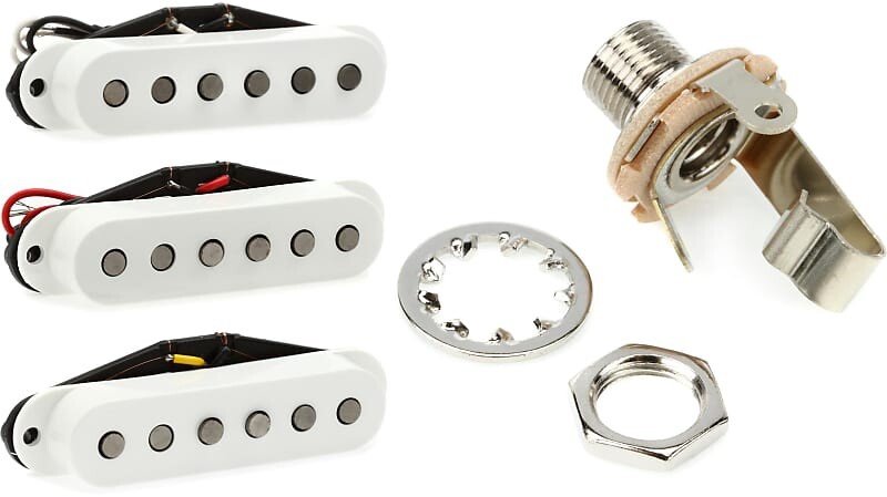 

Комплект из 3 звукоснимателей Fender Tex-Mex Stratocaster с 2-проводным гитарным выходным разъемом Fender 1/4 дюйма 0021956049=1 0992131000=1