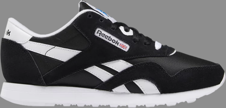 Кроссовки wmns classic nylon 'black white' 2020 Reebok, черный - фото